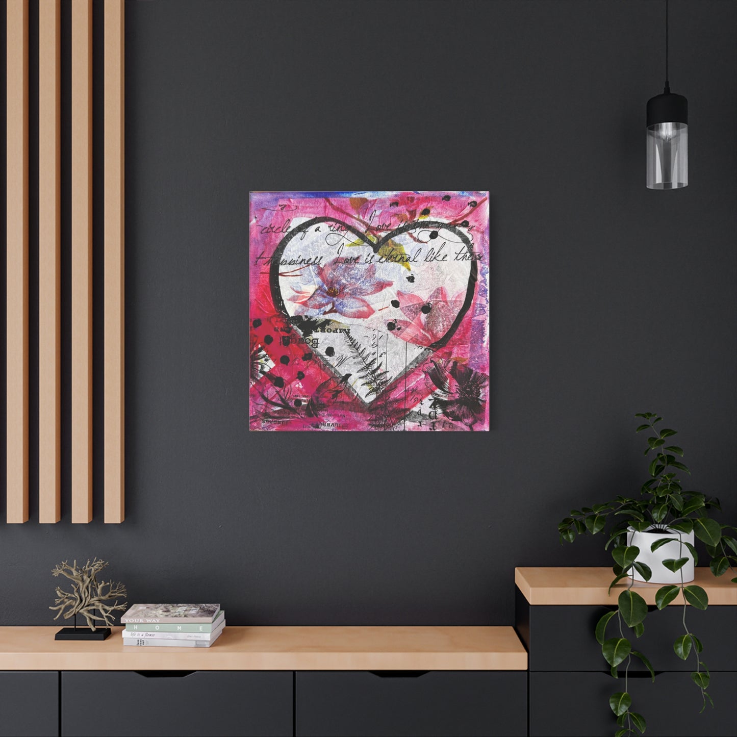 Hearts & Flowers  - Canvas