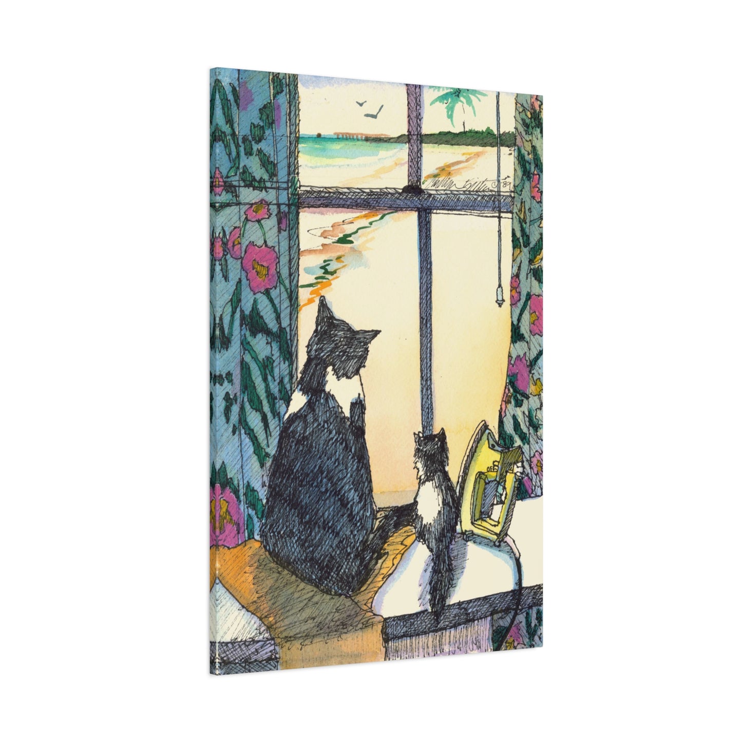 Tropical Kitties - Canvas