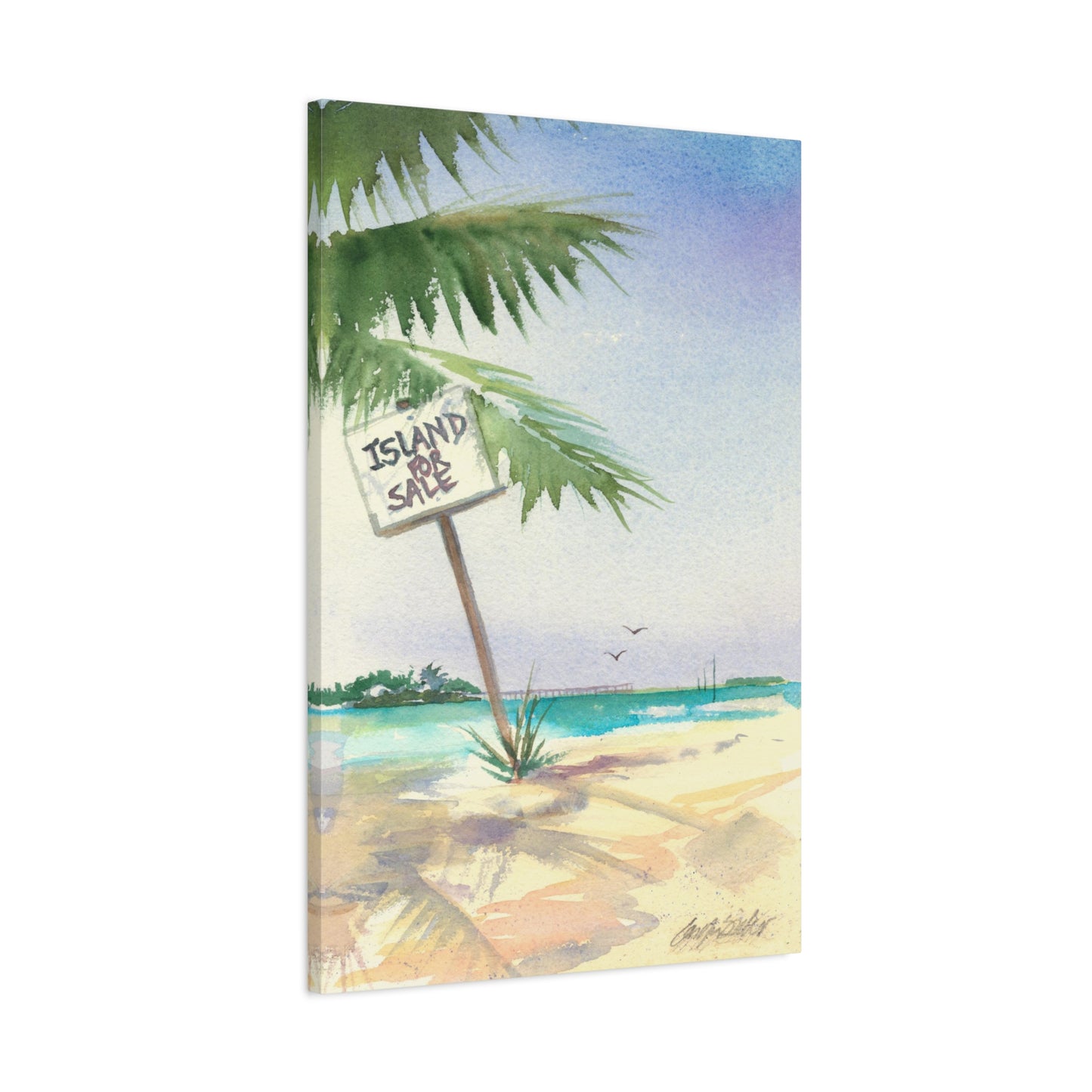 Island for Sale - Canvas