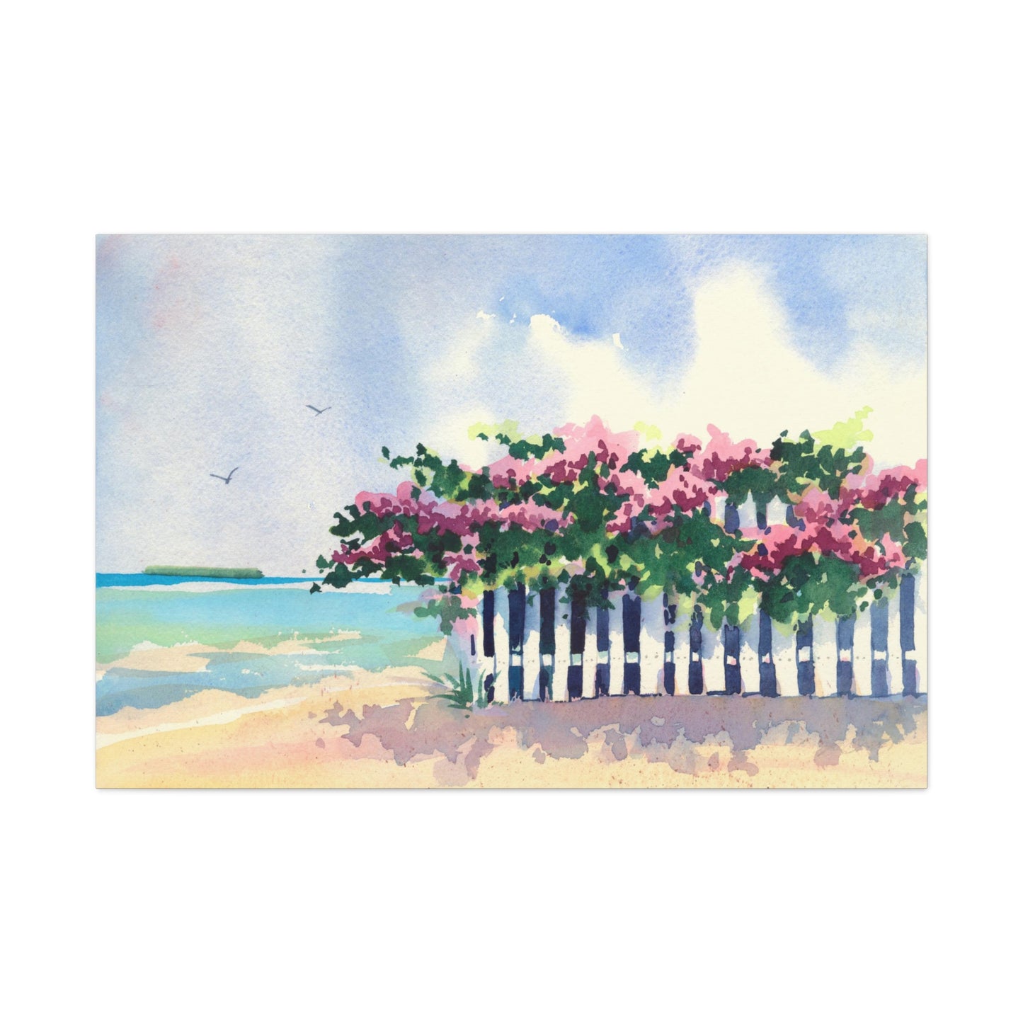 Beach Bougainvillea - Canvas