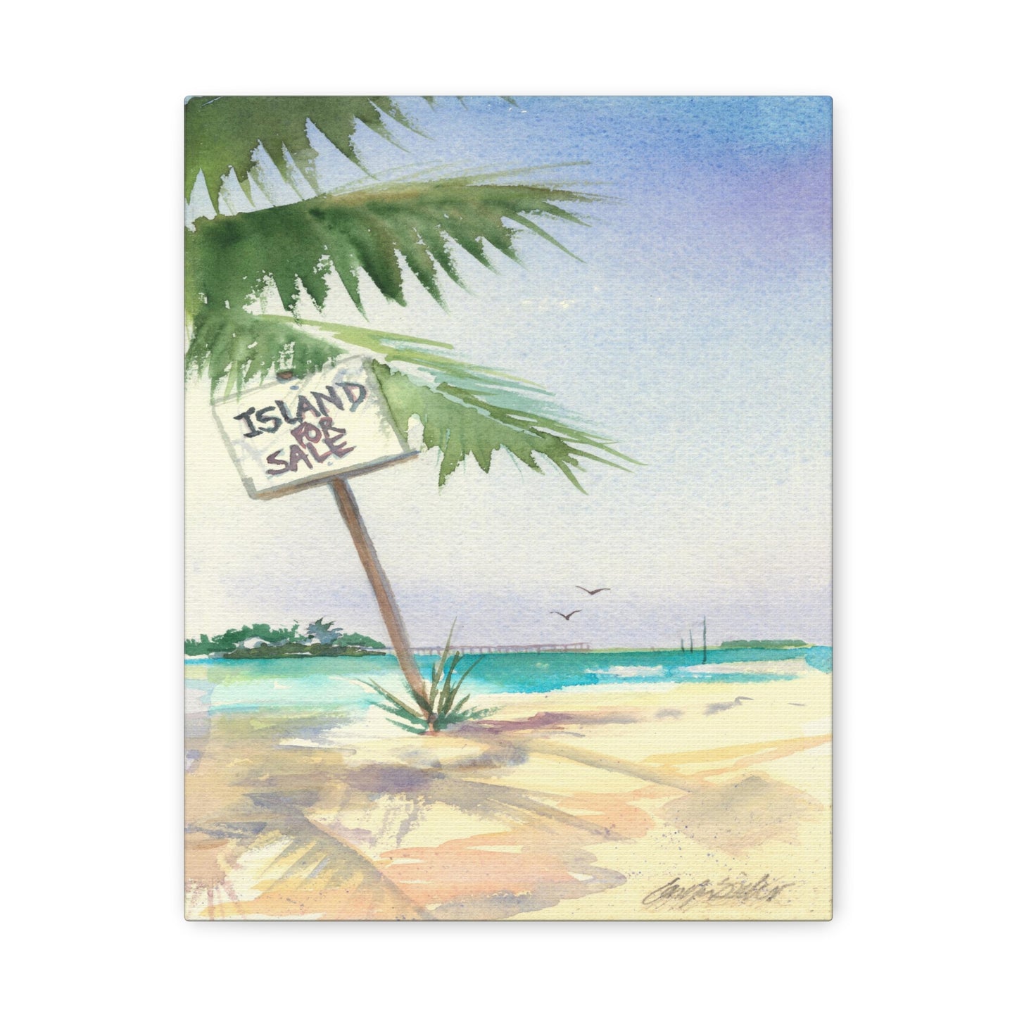 Island for Sale - Canvas