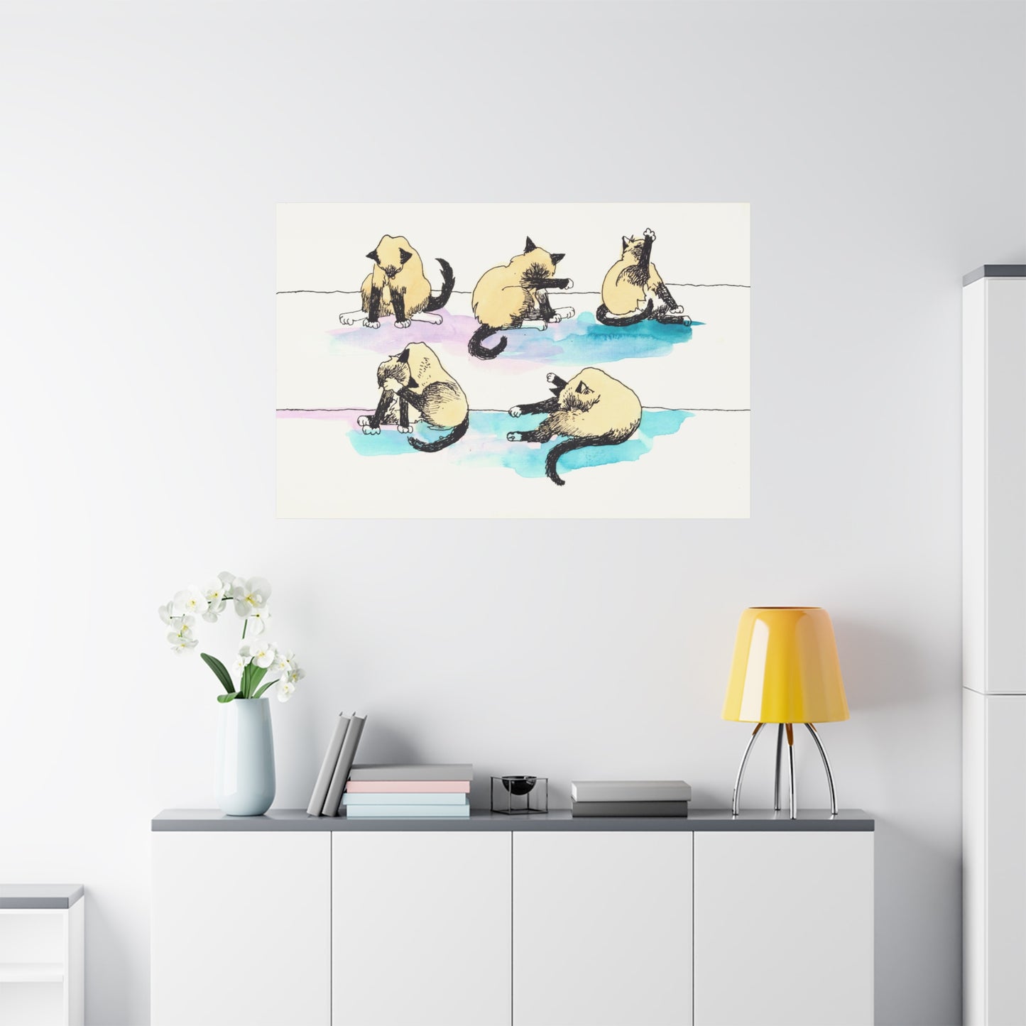 Duckling x 5  - Canvas