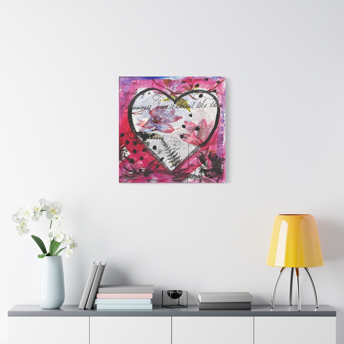 Hearts & Flowers  - Canvas