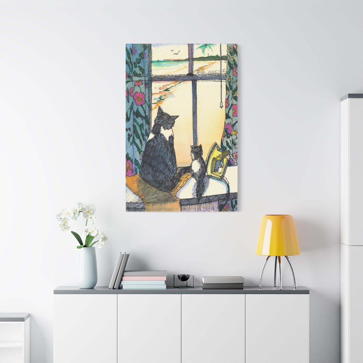 Tropical Kitties - Canvas