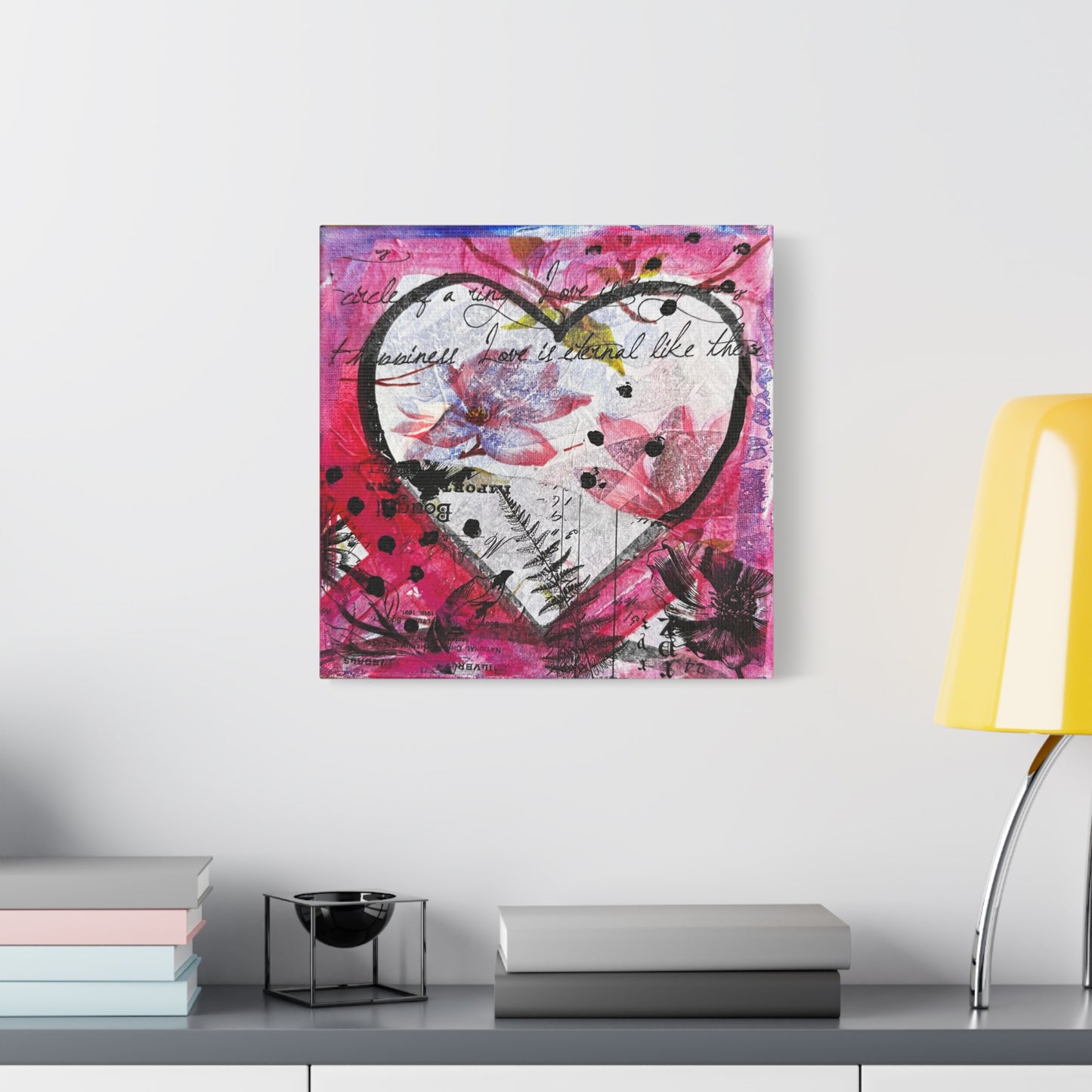 Hearts & Flowers  - Canvas