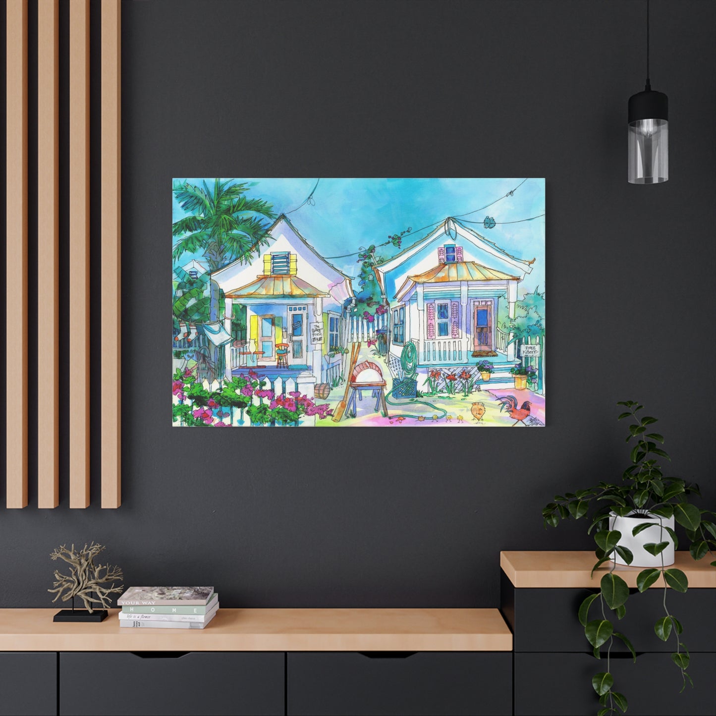 The Cat House  - Canvas