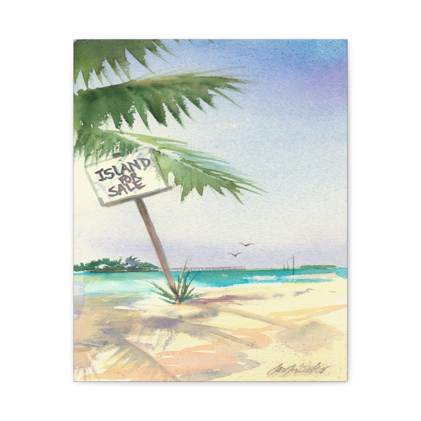 Island for Sale - Canvas