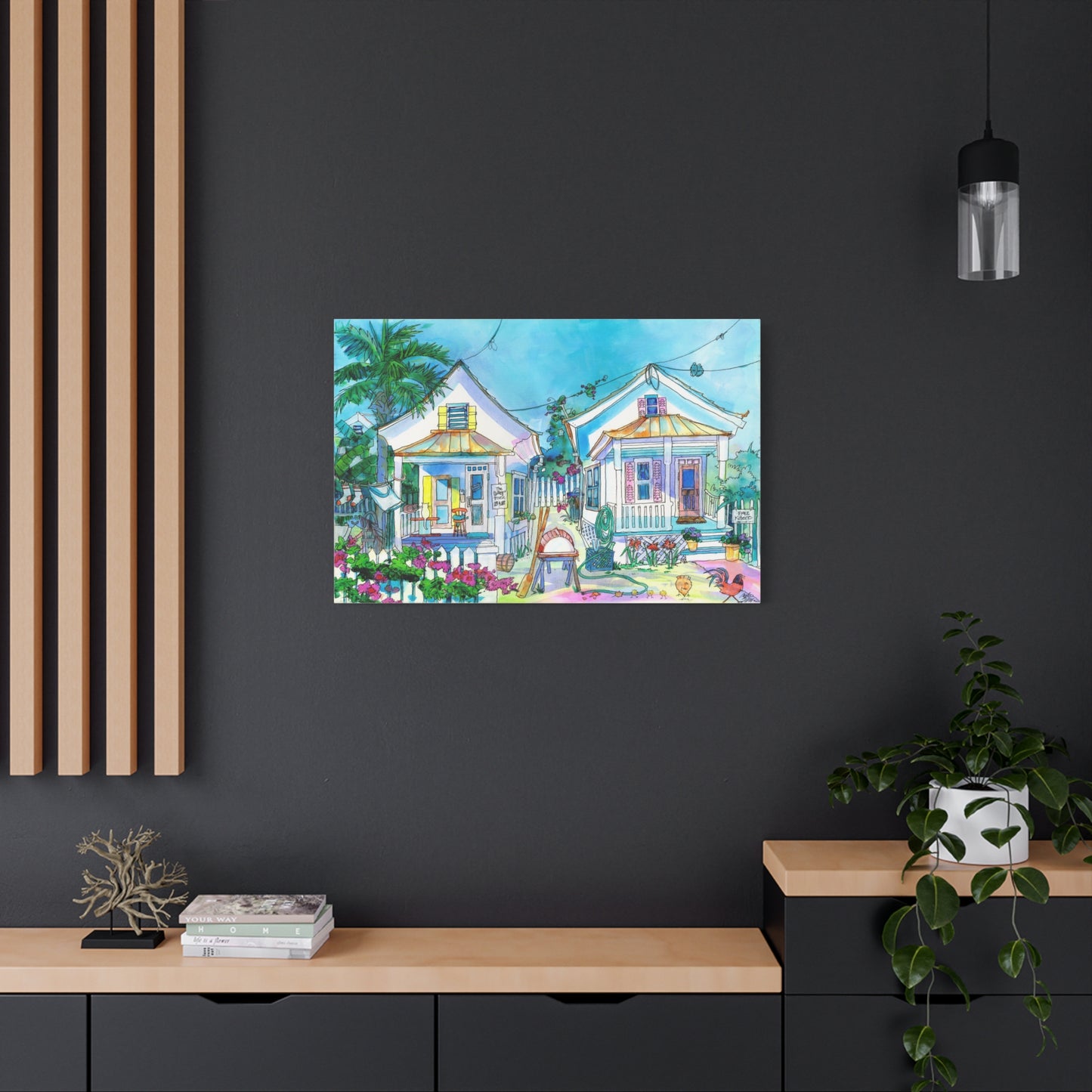 The Cat House  - Canvas