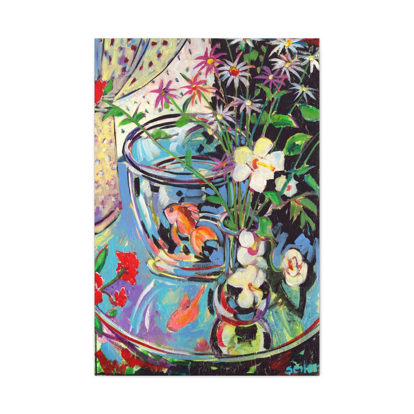 Goldfish in a Bowl - Canvas