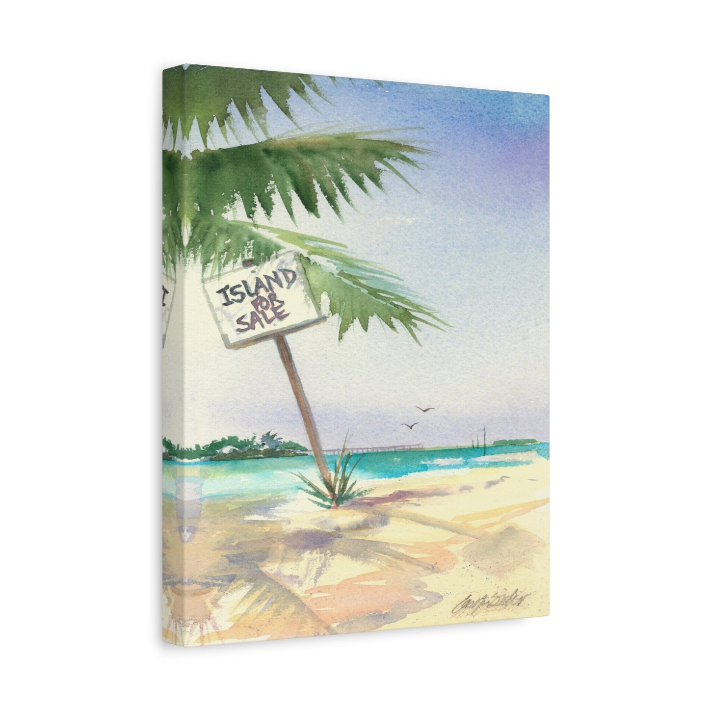 Island for Sale - Canvas