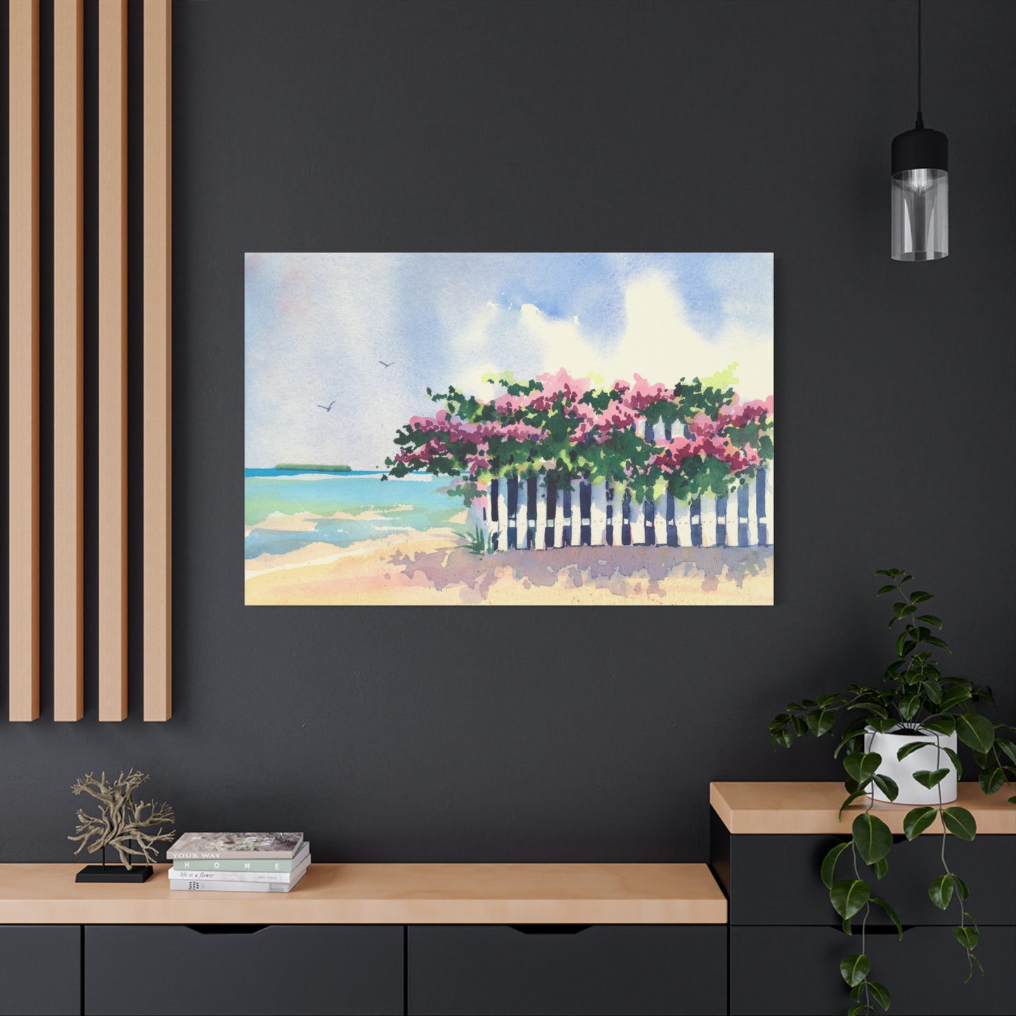 Beach Bougainvillea - Canvas