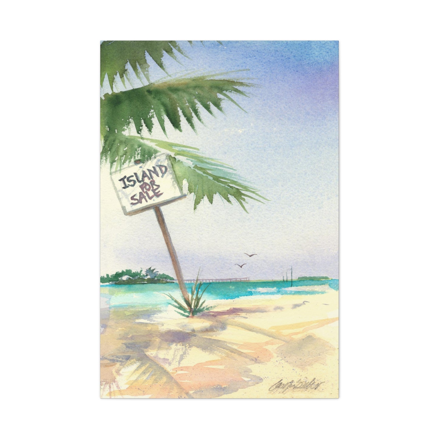 Island for Sale - Canvas