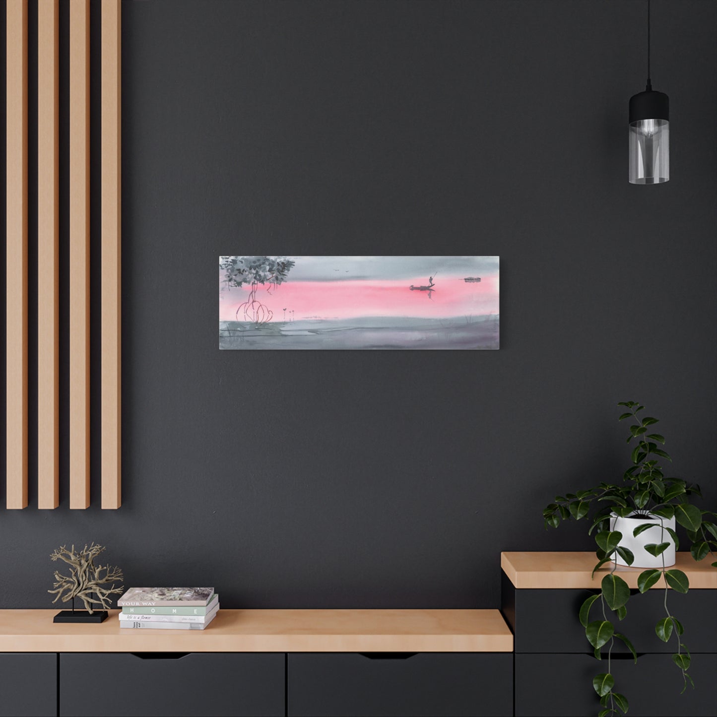 Pink & Grey Dawn  - Canvas