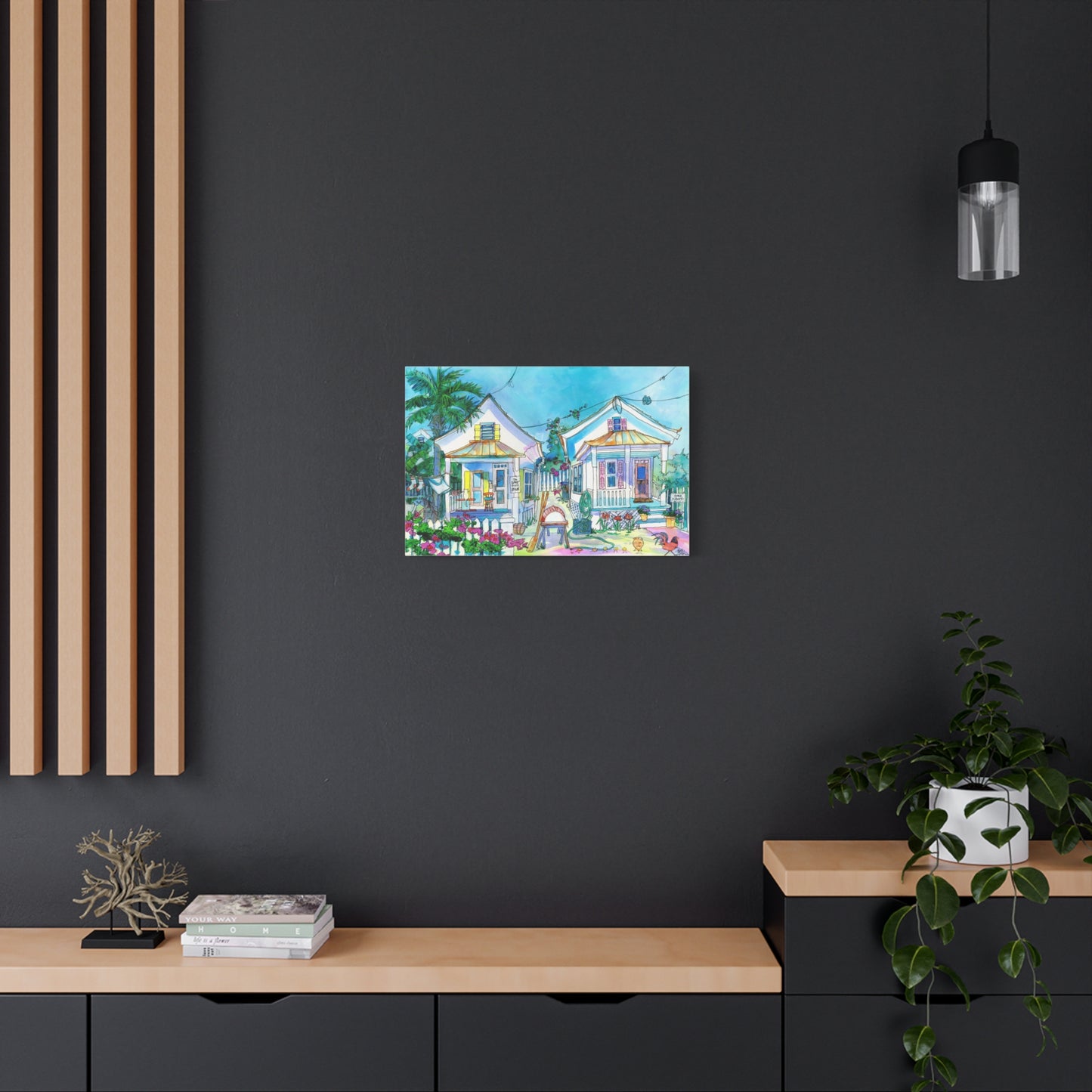 The Cat House  - Canvas