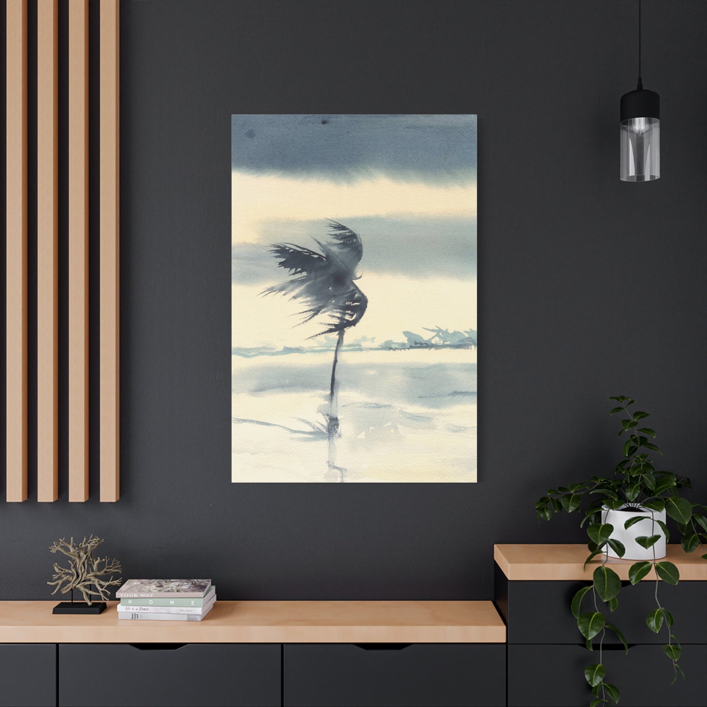 windy palms - Canvas