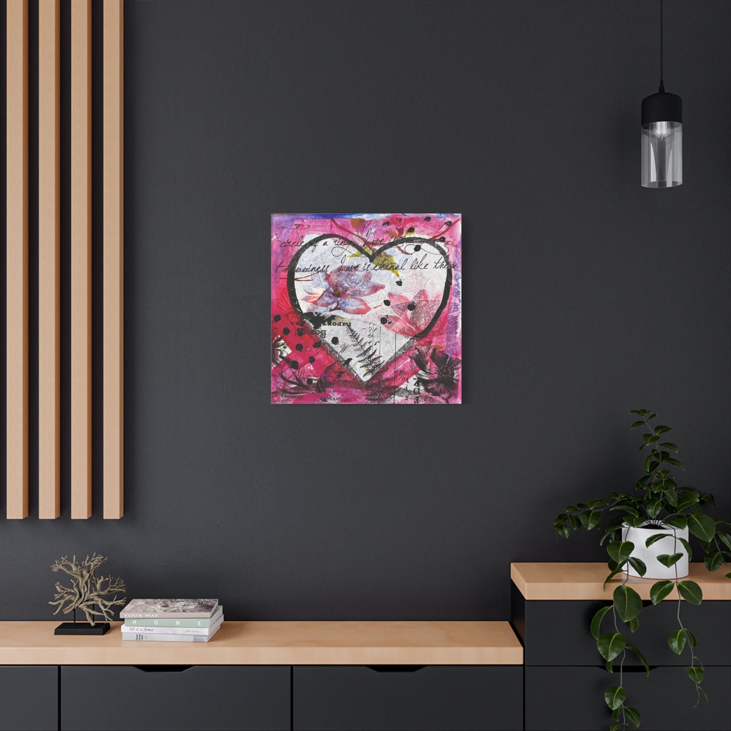 Hearts & Flowers  - Canvas