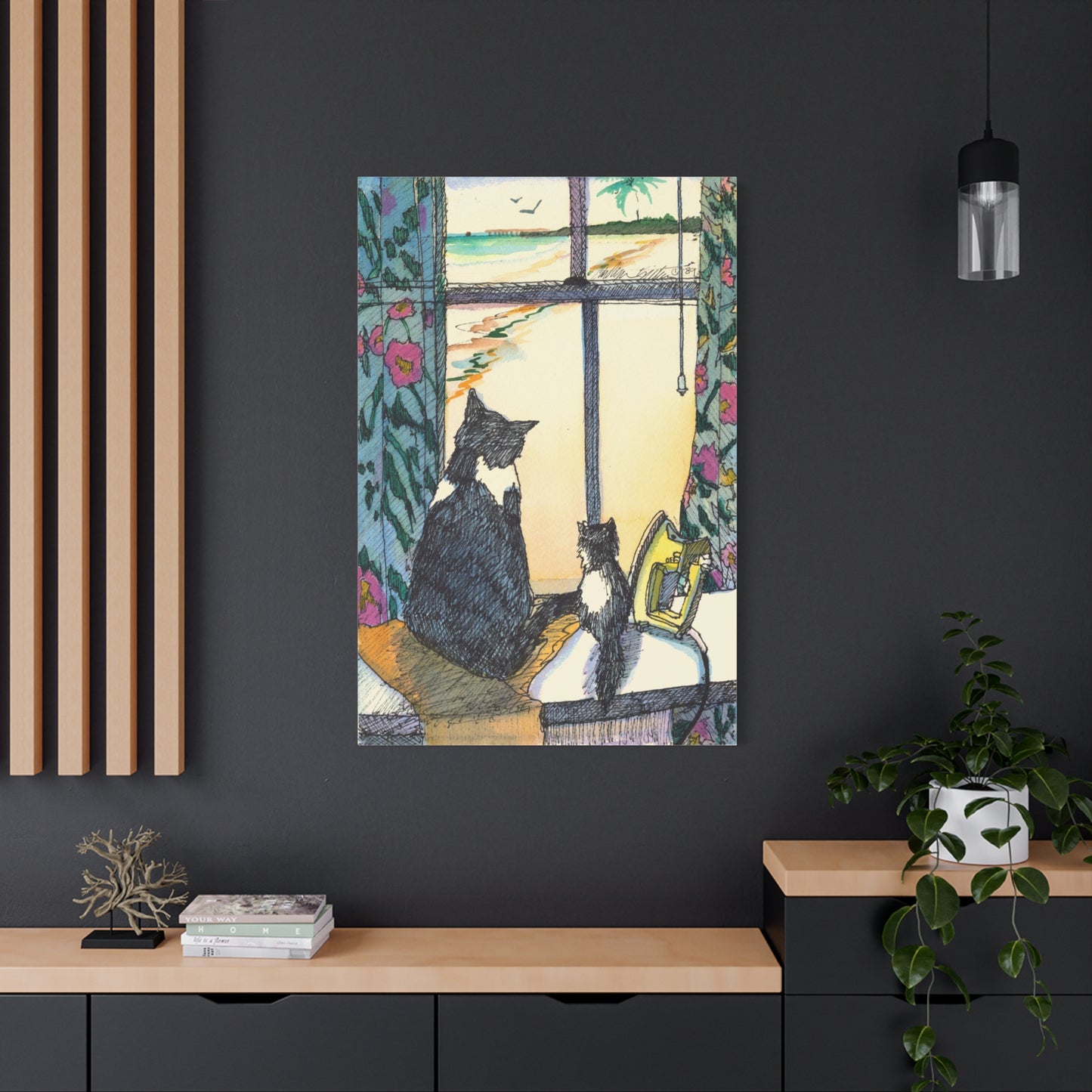 Tropical Kitties - Canvas