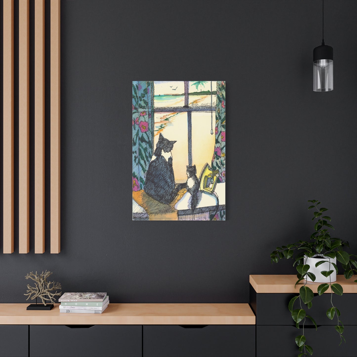 Tropical Kitties - Canvas