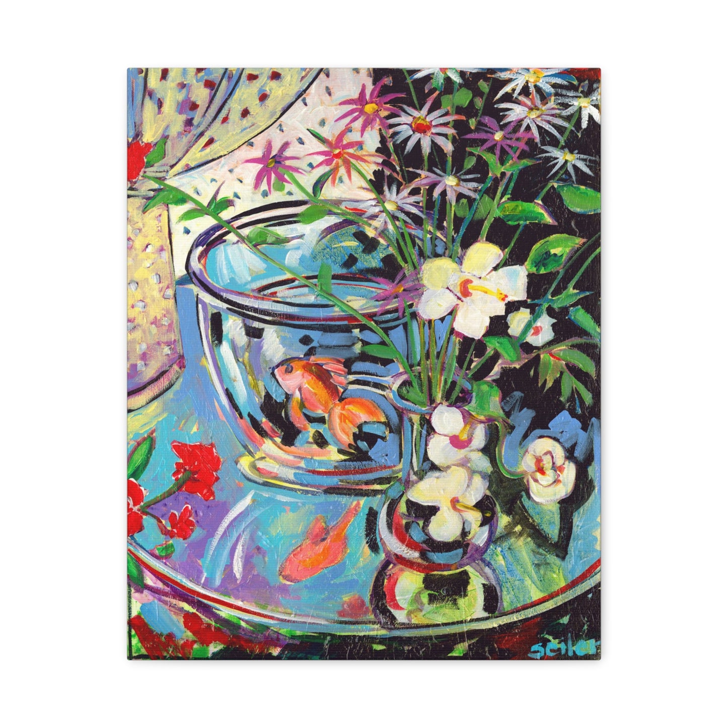 Goldfish in a Bowl - Canvas