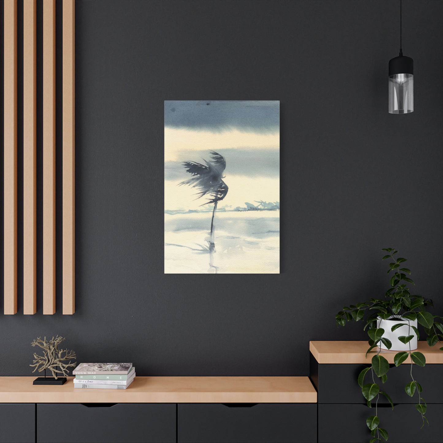 windy palms - Canvas