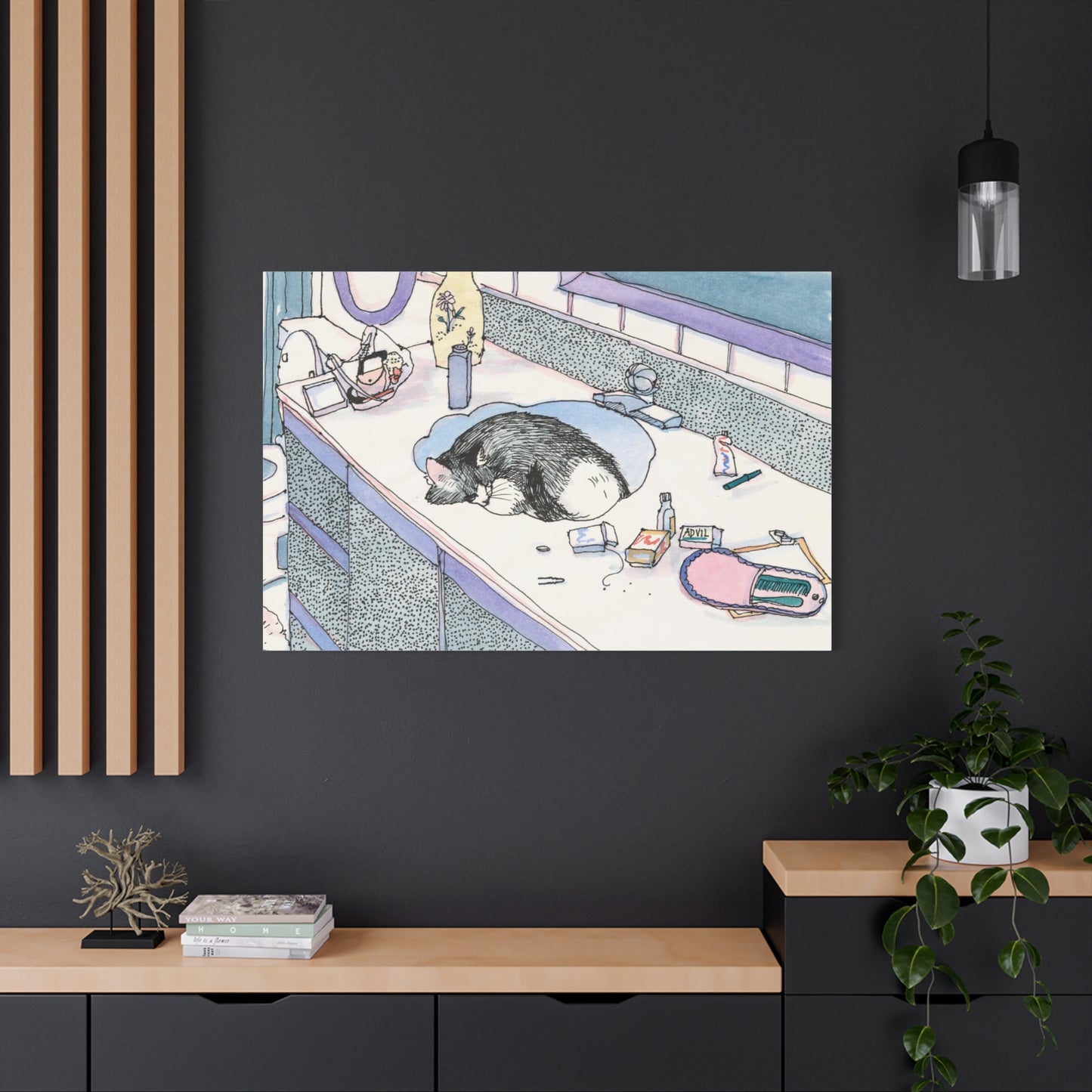 Rosie in the Sink  - Canvas