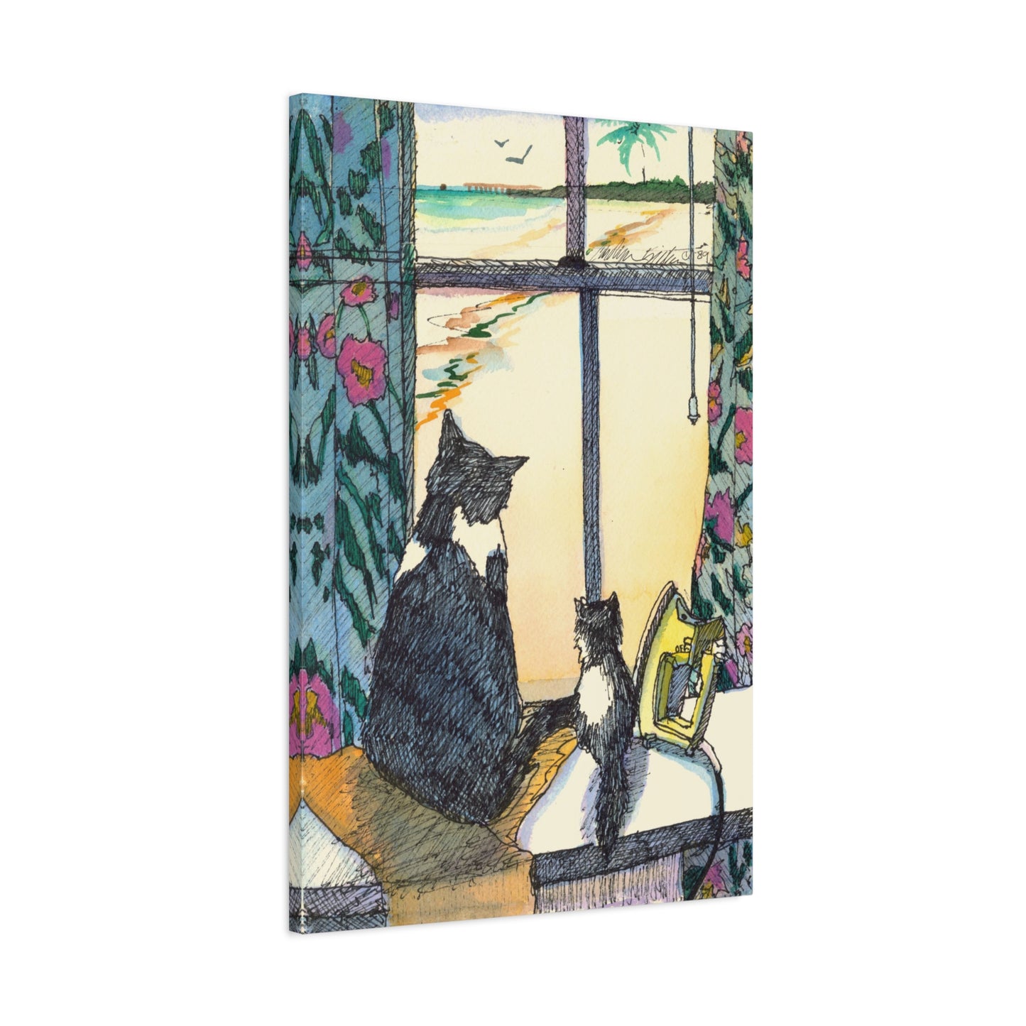 Tropical Kitties - Canvas