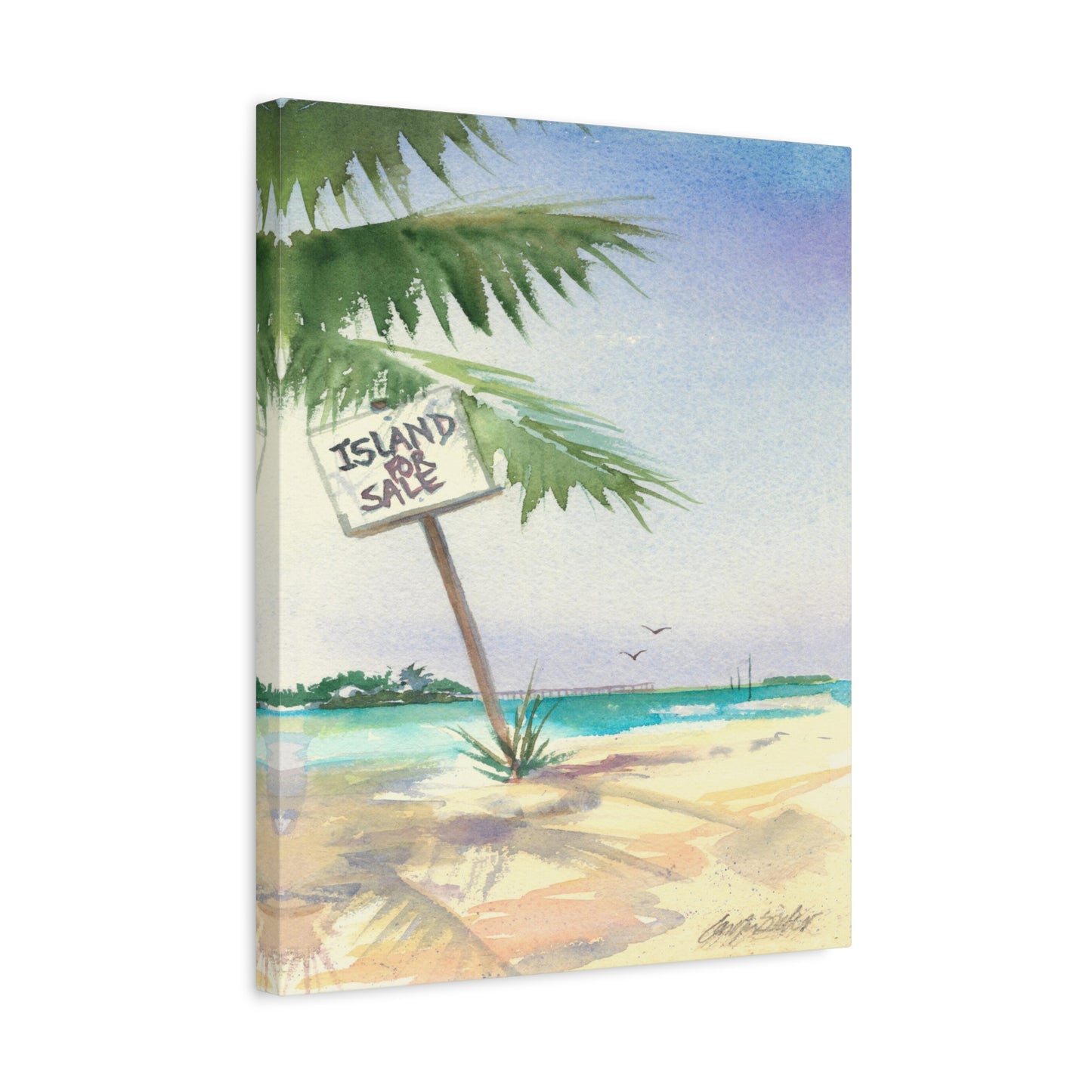 Island for Sale - Canvas