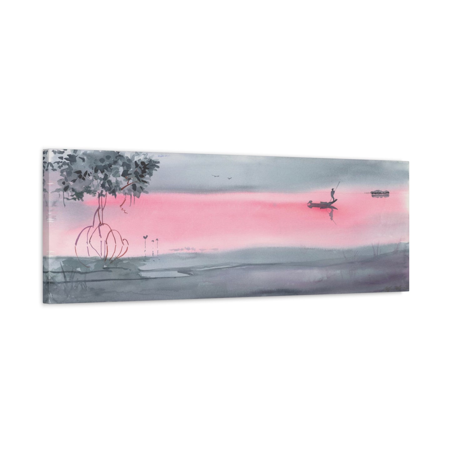 Pink & Grey Dawn  - Canvas