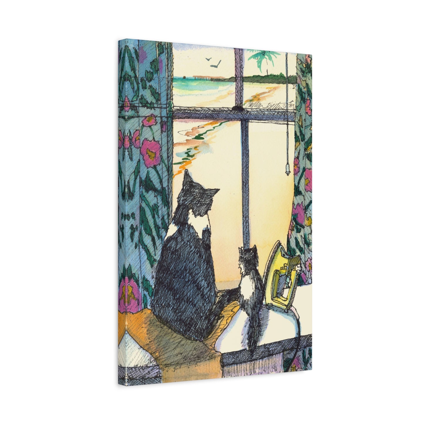 Tropical Kitties - Canvas