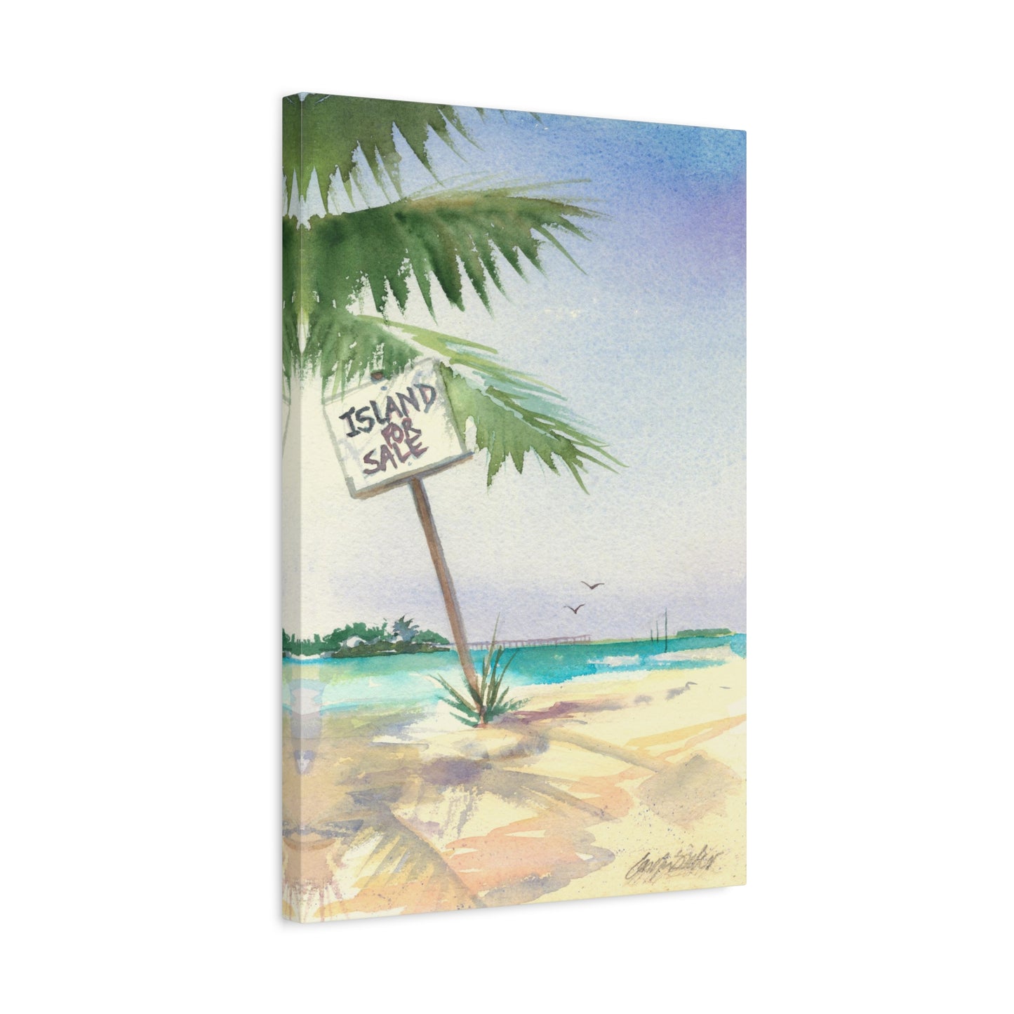 Island for Sale - Canvas