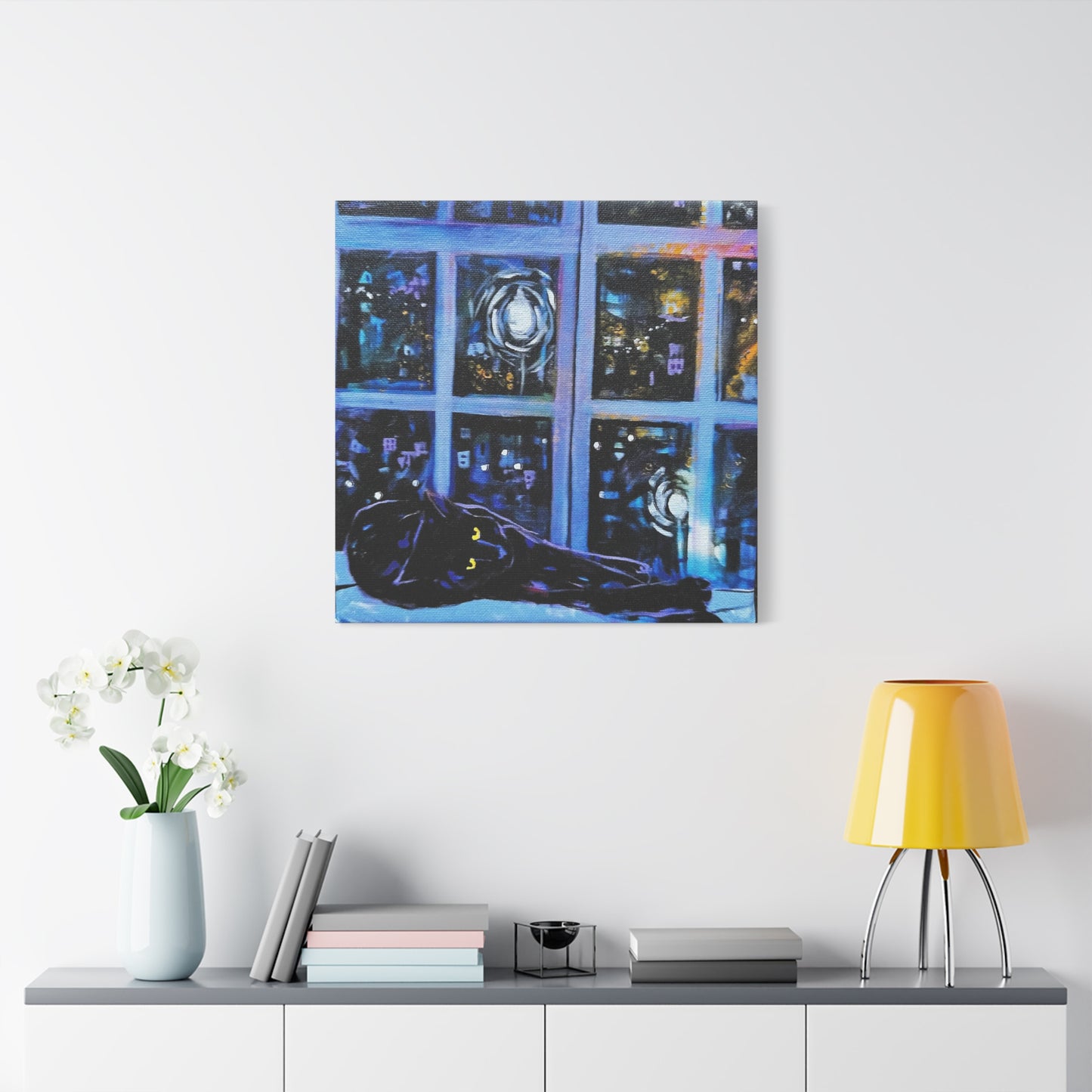 Kitty in Window - Canvas