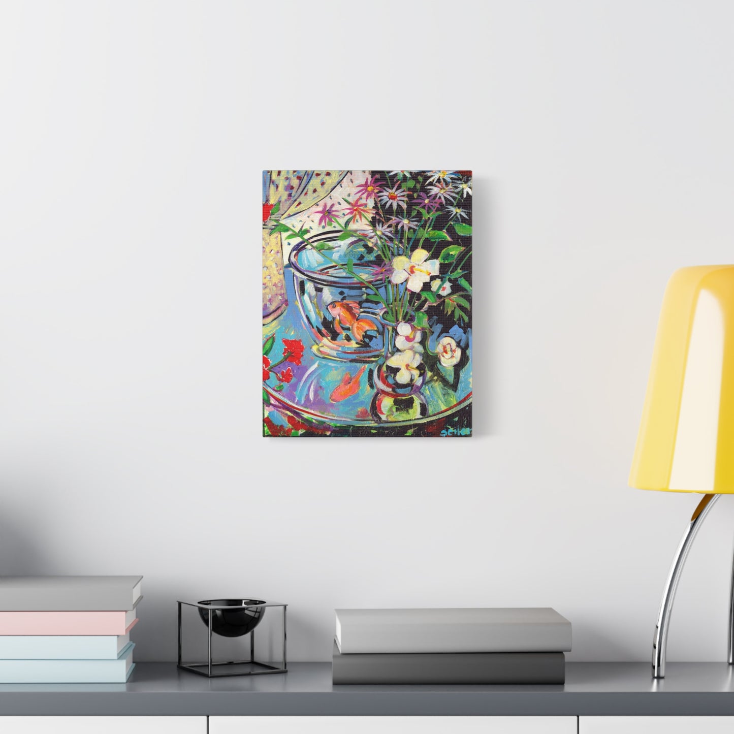 Goldfish in a Bowl - Canvas